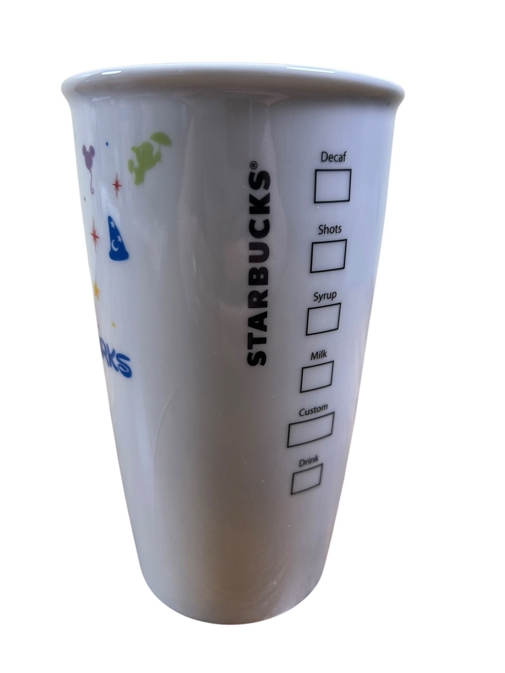 STARBUCKS Disney Parks Ceramic Travel Tumbler 12 Oz Mickey Minnie Icons - Picture 8 of 10
